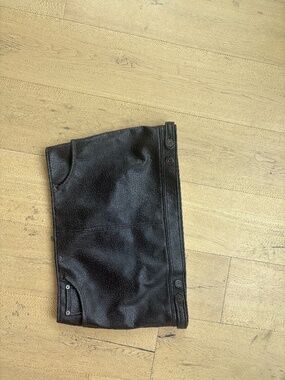 H&M Croc Leather Mini Skirt